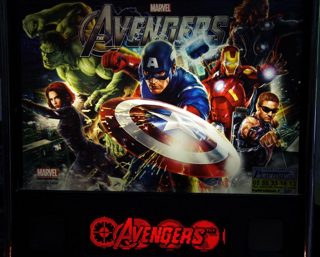Avengers backglass